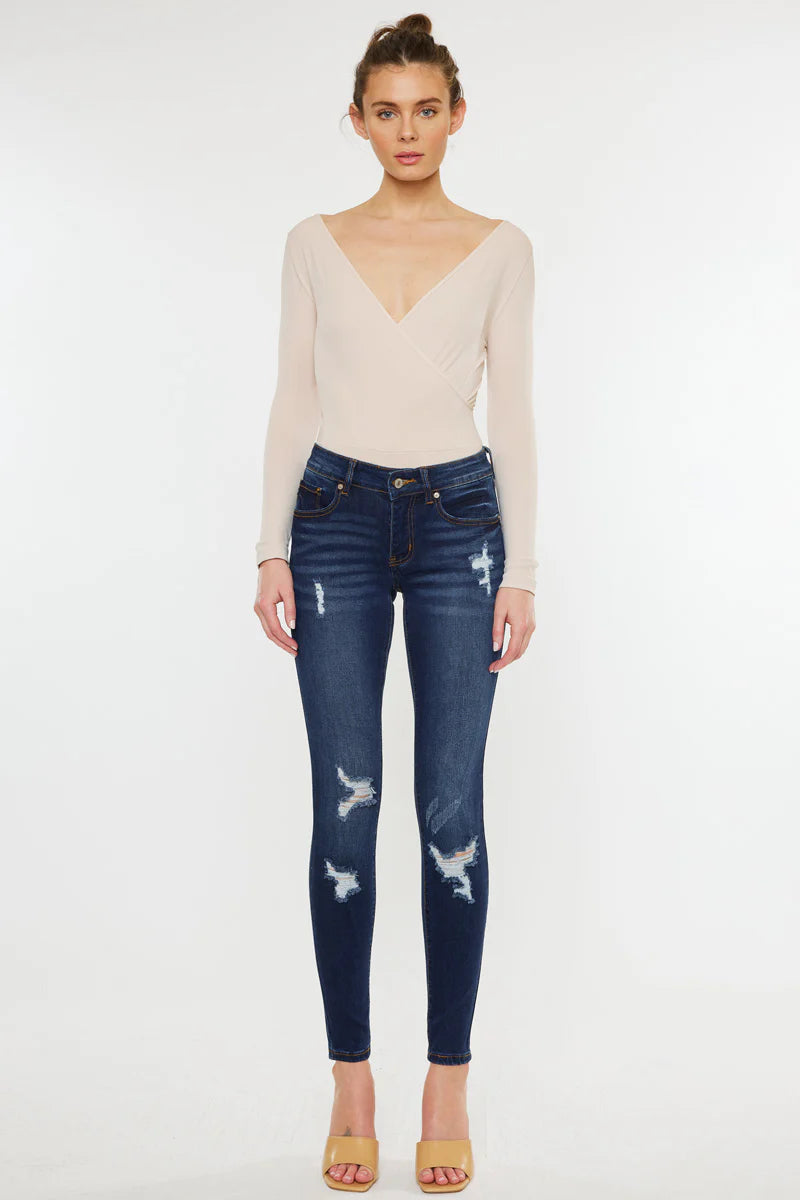 “The Saskia Mid Rise” Denim